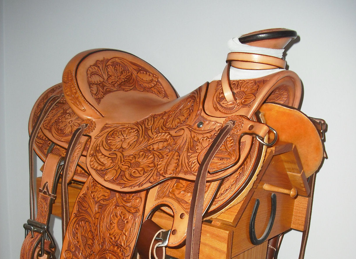 Wade Floral Saddle Estes Saddlery Custom Western Saddles